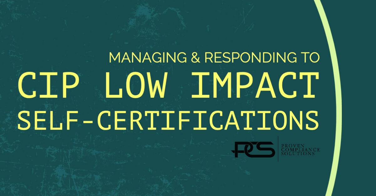 CIP Low Impact Self-Certifications