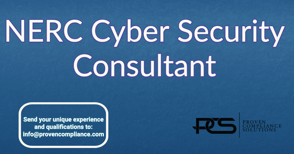 NERC Syber Security Consultant